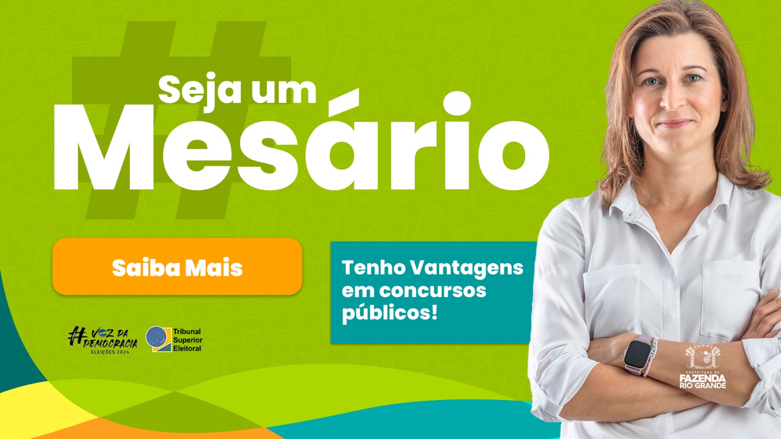 Seja um mesário(a) e faça a diferença nas Eleições 2024!