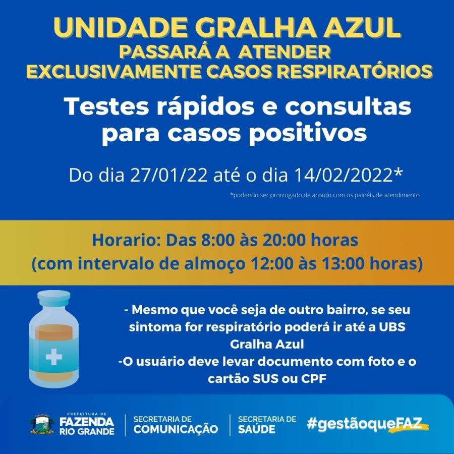 O horário da UBS Sentinela