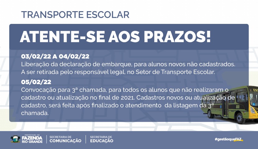 Transporte Escolar. 