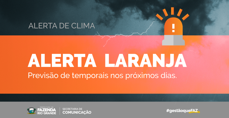 Alerta Laranja de tempestades