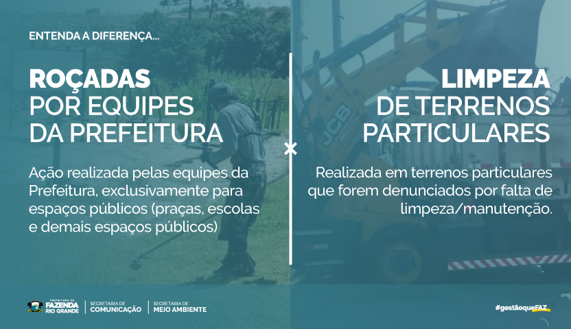 Entenda a diferença entre roçadas e limpeza de terrenos