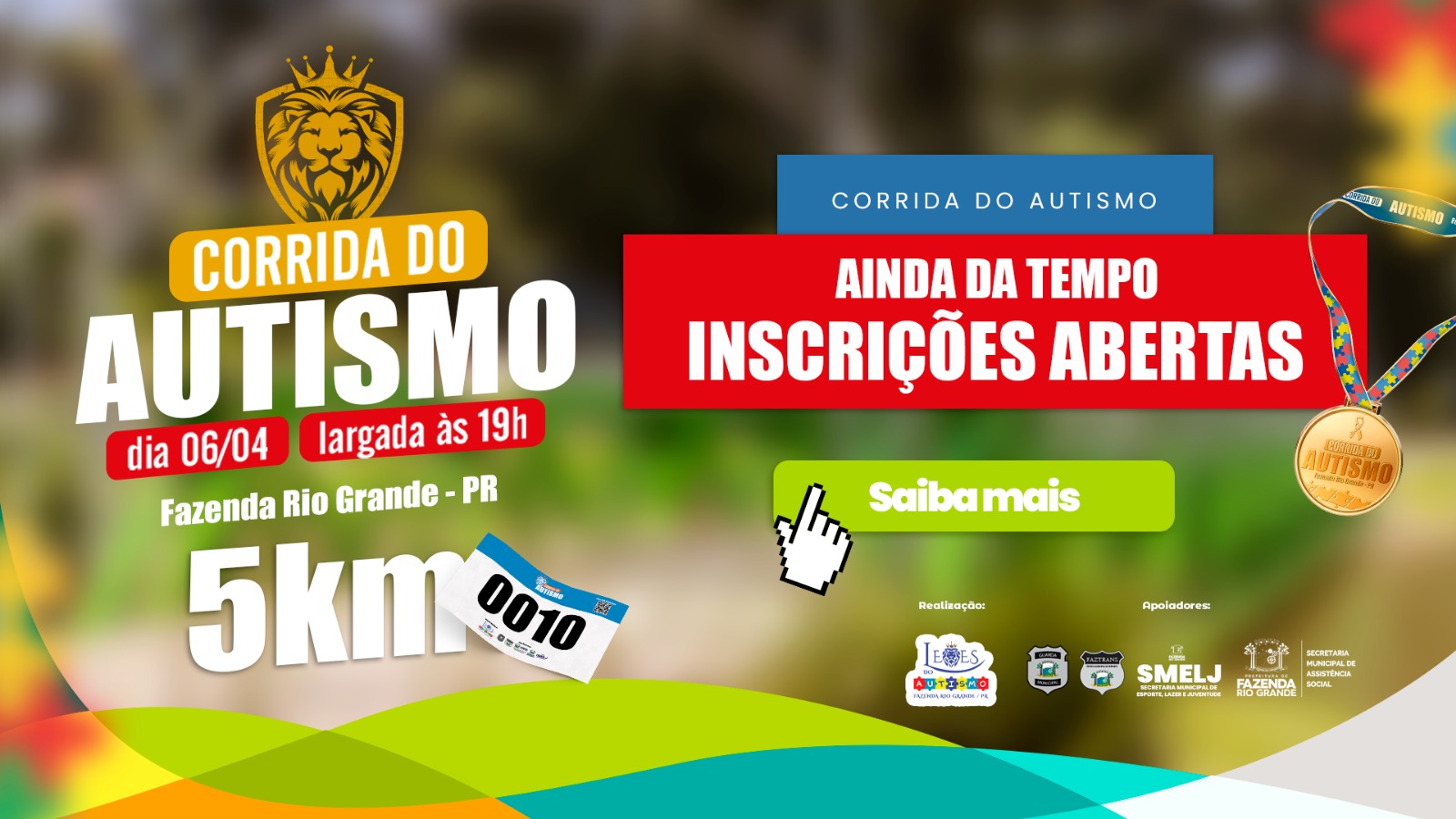 Últimos dias para se inscrever na Corrida do Autismo
