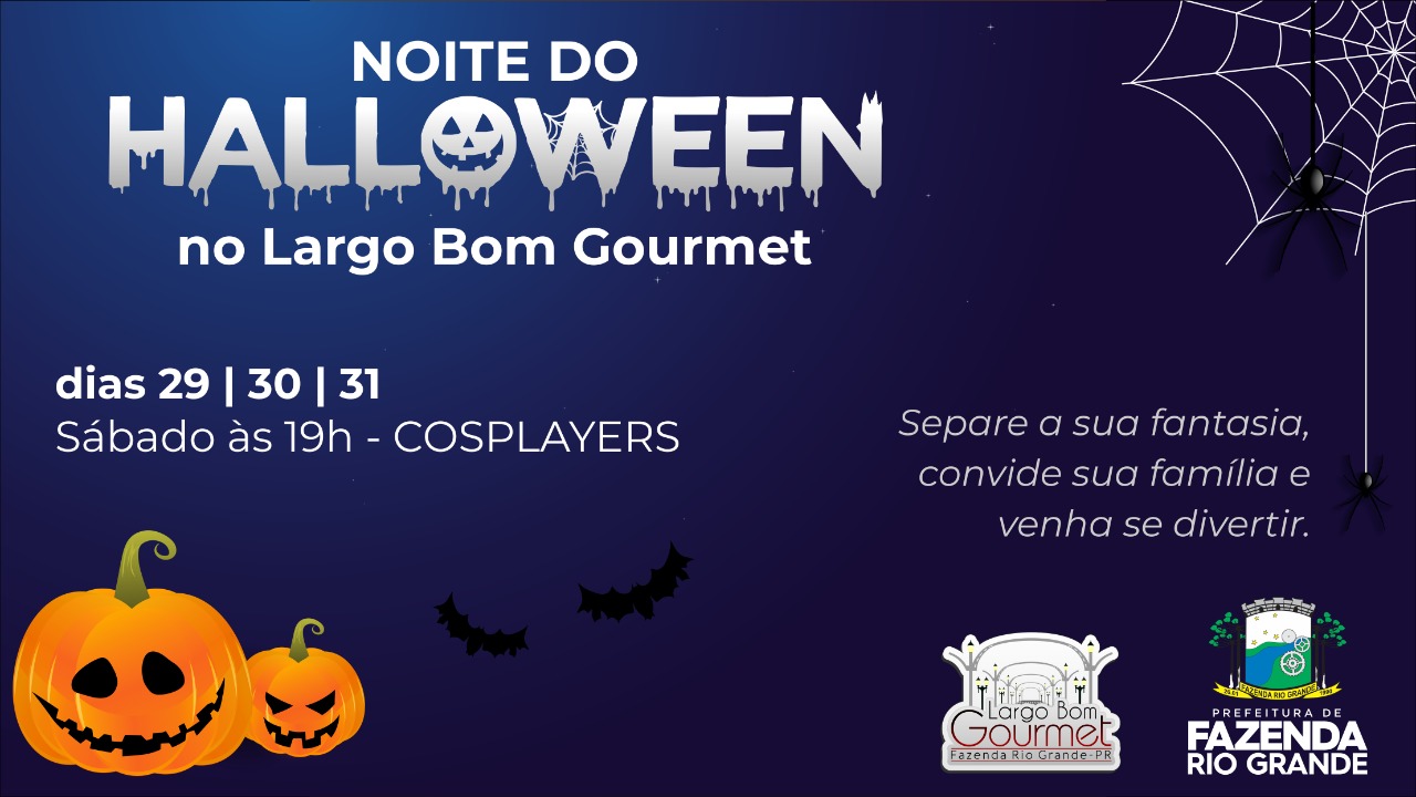 Largo Bom Gourmet terá celebração do Halloween com participação de cosplayers