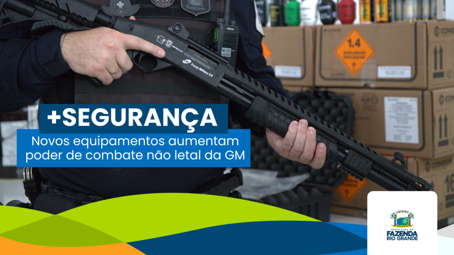 Novos equipamentos reforçam a Guarda Municipal de Fazenda Rio Grande