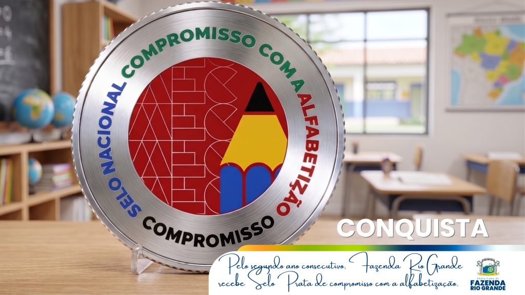 Fazenda Rio Grande conquista novamente Selo Prata de Compromisso com a Alfabetização do MEC