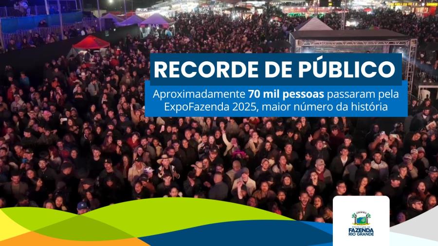 70 mil pessoas. 4º dia de ExpoFazenda 2025 bate o recorde de público de todas as edições