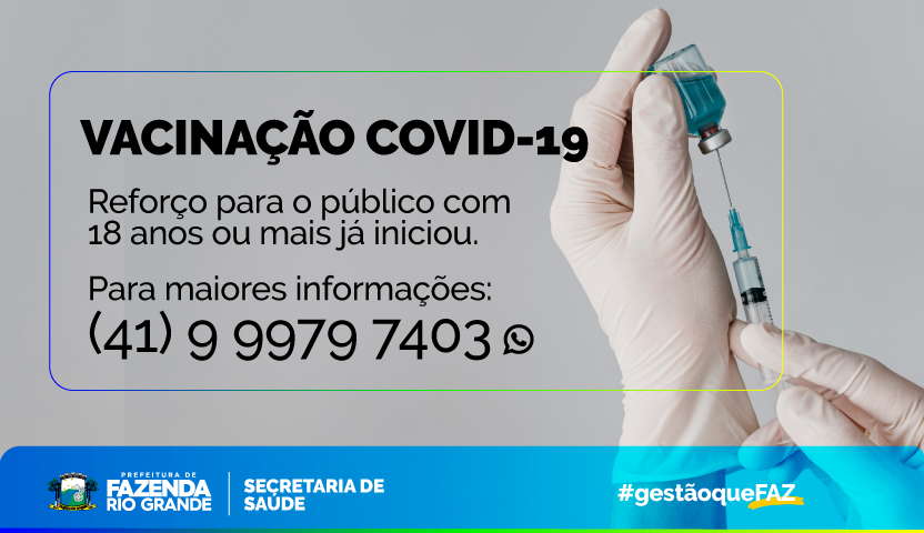 Fazenda Rio Grande receberá na próxima semana um lote com 2.748 doses de vacina