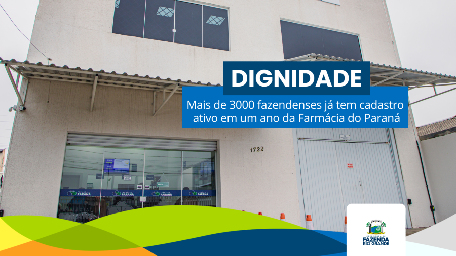 Farmácia do Paraná completa um ano em Fazenda com mais de 1 Milhão de medicamentos entregues