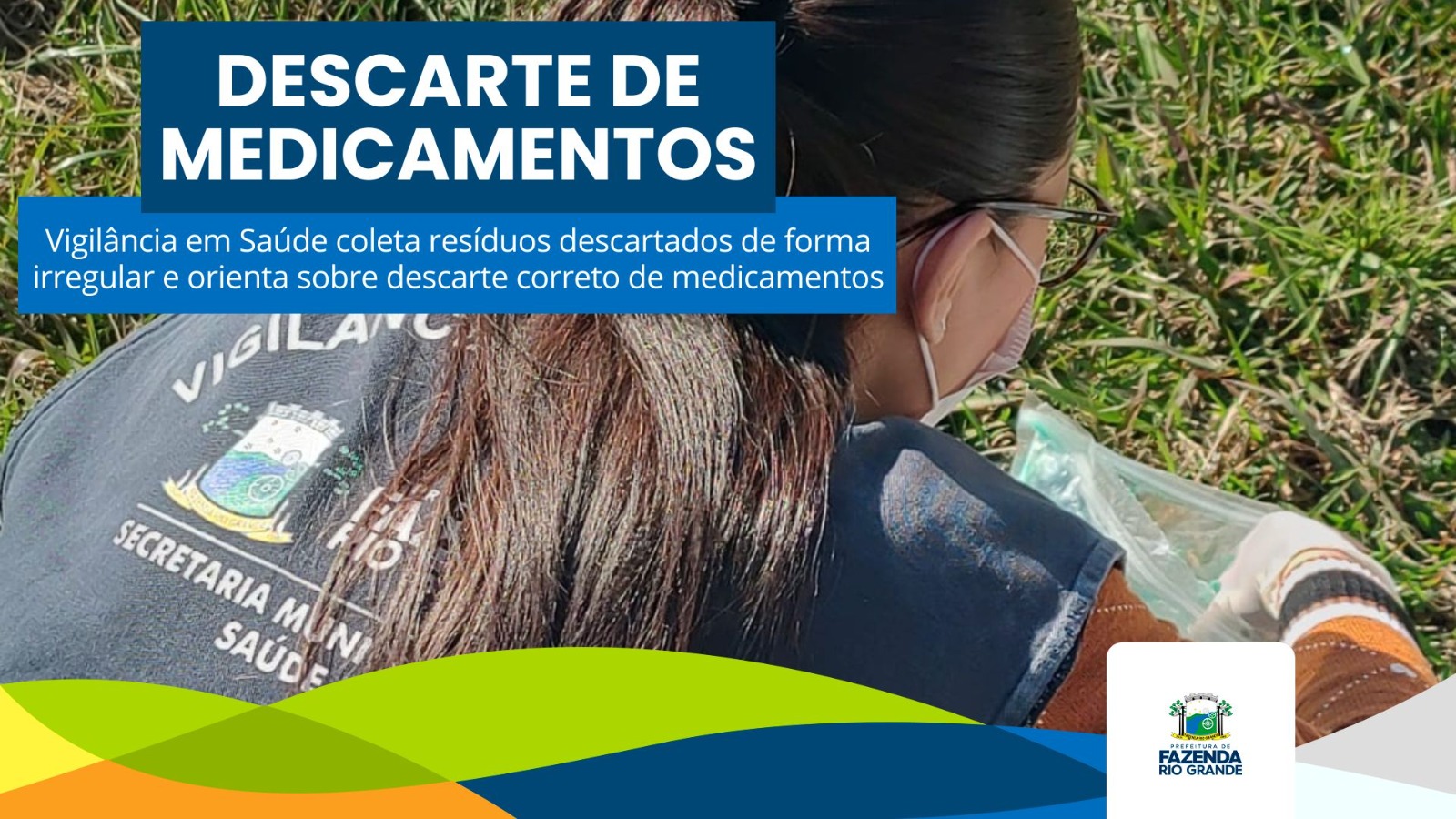Ação da Vigilância em Saúde recolhe resíduos e medicamentos descartados irregularmente em Fazenda Rio Grande