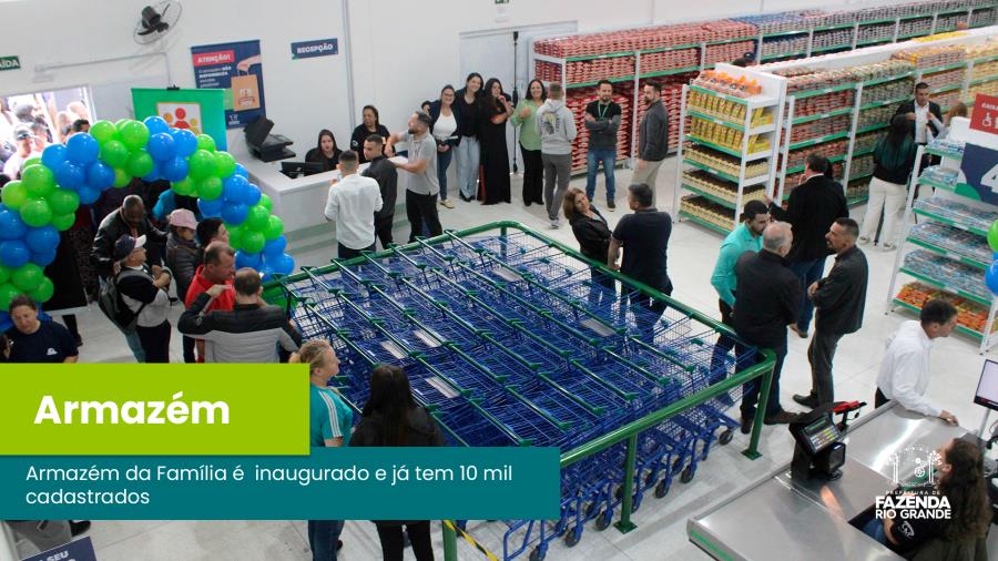 Sucesso: Armazém da Família é inaugurado com mais de dez mil cadastrados