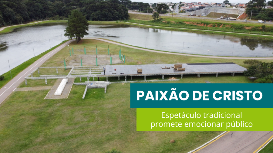 Espetáculo da Paixão de Cristo terá palco de 600m² e promete emocionar o público