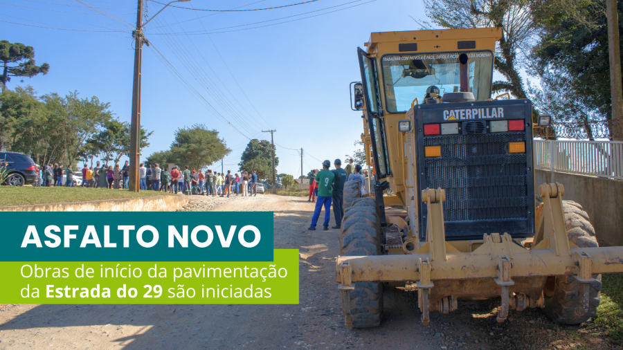 Pavimentação da Estrada do 29 tem ordem de serviço assinada