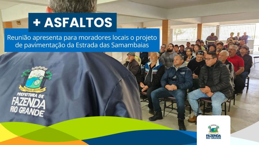 População é consultada sobre pavimentação da Estrada Rural da Samambaia
