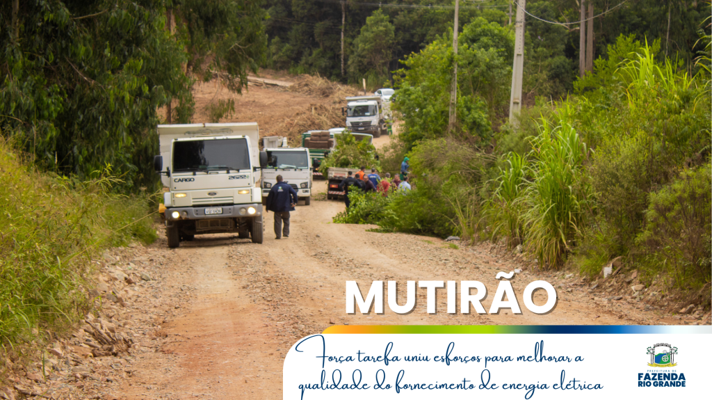 Mutirão fortalece a qualidade de energia em Fazenda Rio Grande