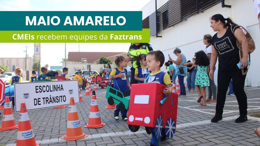Faztrans visita CMEIs para ações de educação de trânsito