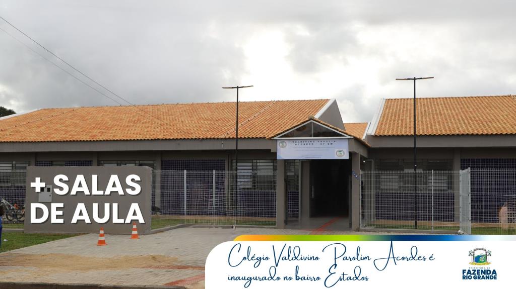 Nova Unidade Escolar Estadual é inaugurada em Fazenda Rio Grande