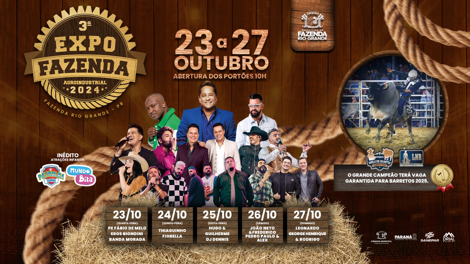 Vem aí a 3ª Expo Fazenda, a maior festa agroindustrial da região.