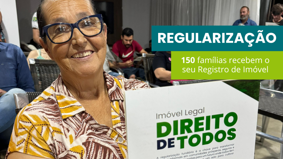 Mais 150 famílias recebem o Registro de Imóvel