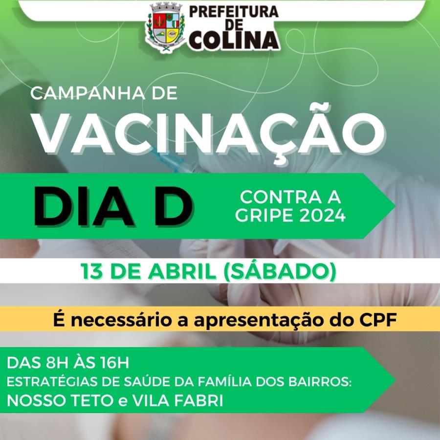 “Dia D” da Campanha de Vacinação contra a Gripe acontecerá no sábado, 13 de abril