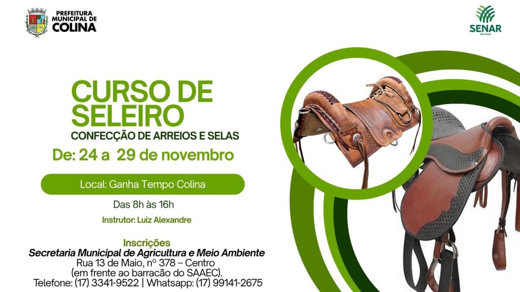 Tradição e Ofício: Colina Recebe Curso de Seleiro