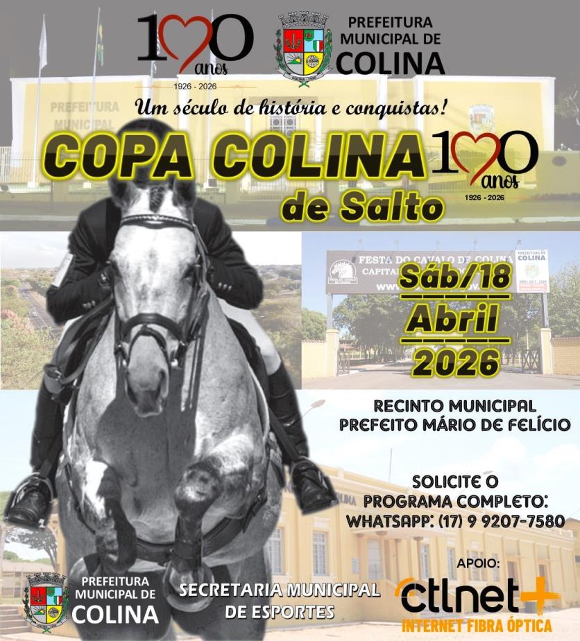 Copa de Salto Equestre integra programação dos 100 anos de Colina