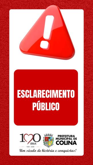 Esclarecimento Público