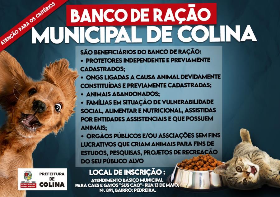 Prefeitura de Colina realiza cadastro para atender beneficiários no programa Banco de Ração