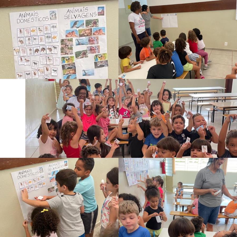 Educação Infantil de Colina promove vivências lúdicas sobre o mundo animal e seu habitat