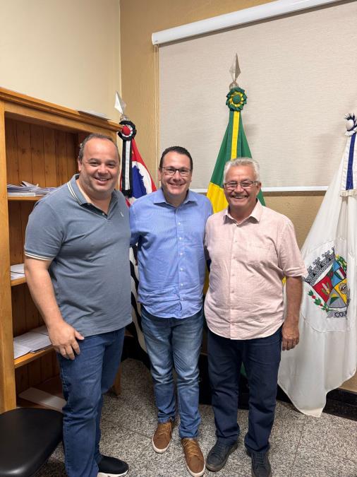 Prefeito MI recebe Deputado Estadual Rafa Zimbaldi e reforça parceria por avanços em Colina