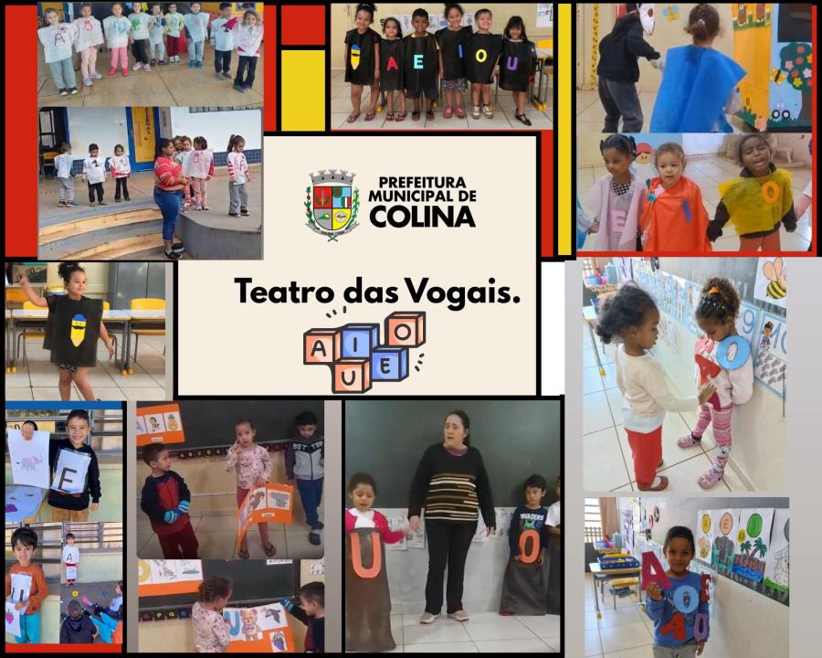 Teatro das Vogais encanta alunos da Rede Municipal de Ensino de Colina