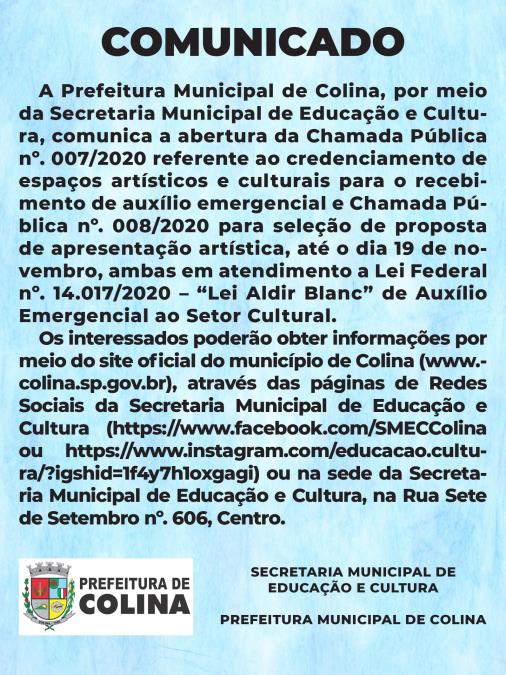 COMUNICADO