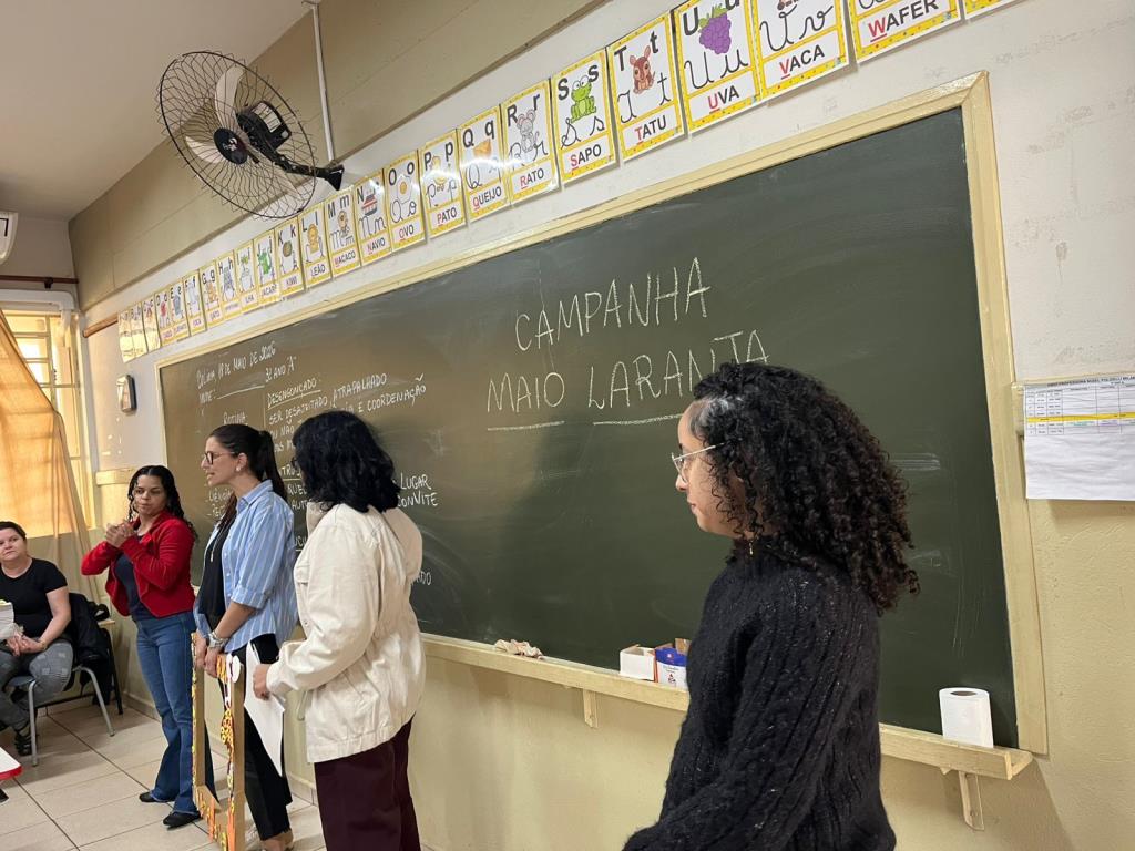 Colina reforça campanha Maio Laranja com ações de conscientização e proteção dentro das escolas