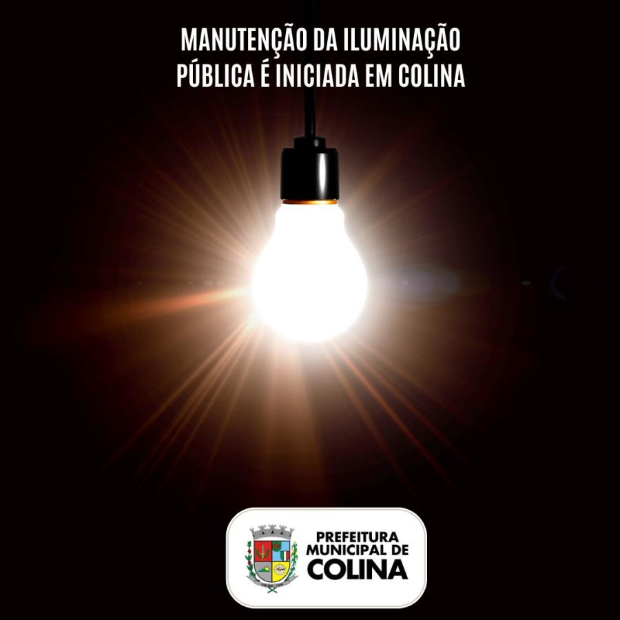 Manutenção da Iluminação Pública é iniciada em Colina