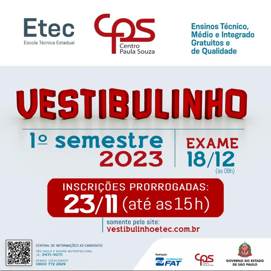 ETECs abrem inscrições para os cursos do segundo semestre 