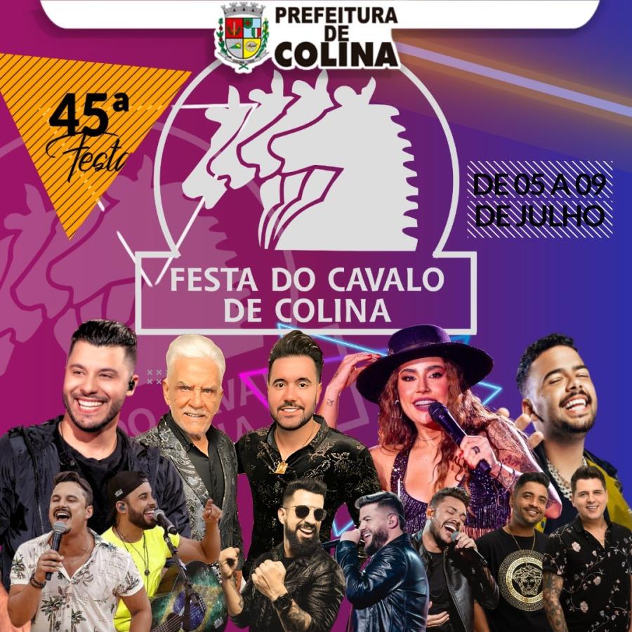 45ª Festa do Cavalo de Colina começa nesta sexta, 05 de julho