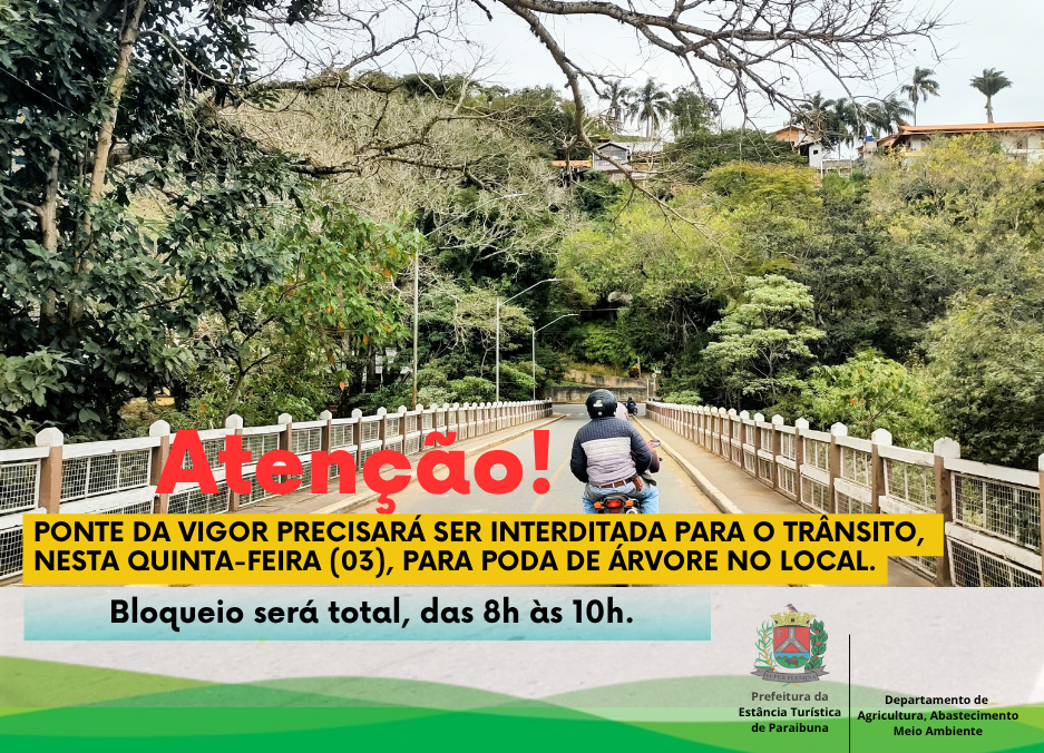 Prefeitura orienta motoristas a utilizarem outras vias de acesso, no sentido bairro Centro e vice-versa
