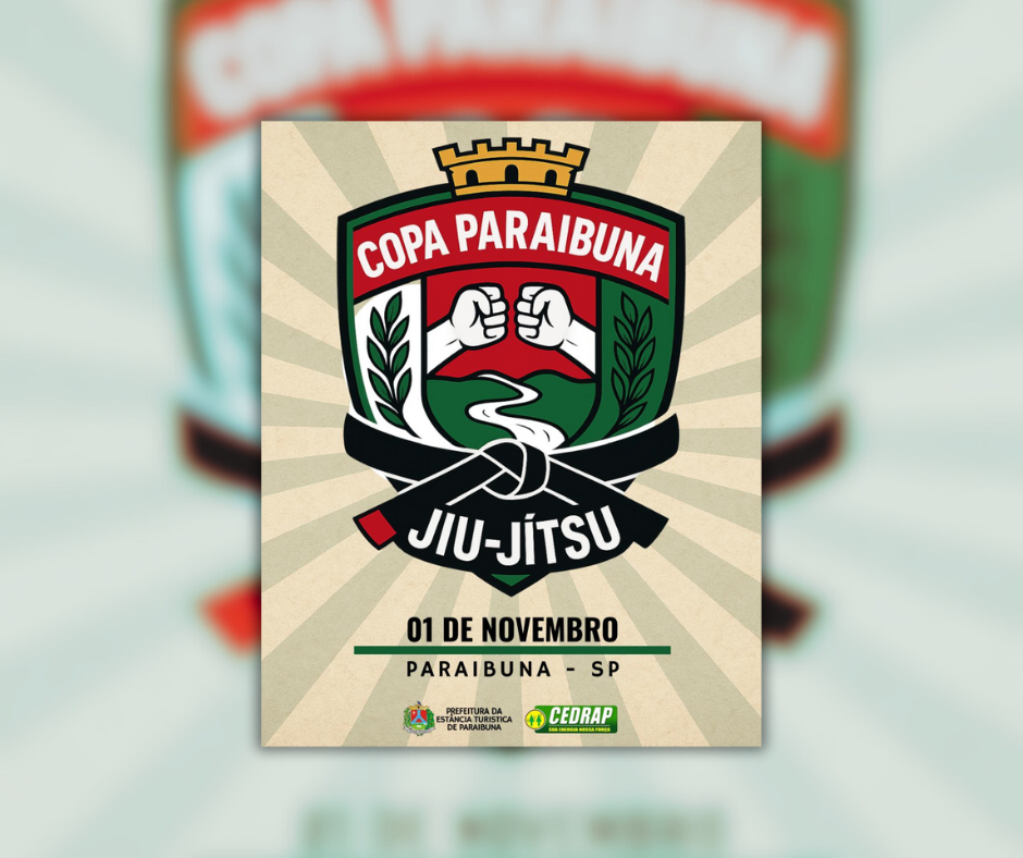 Inscrições abertas para a 1ª Copa Paraibuna de Jiu-Jitsu