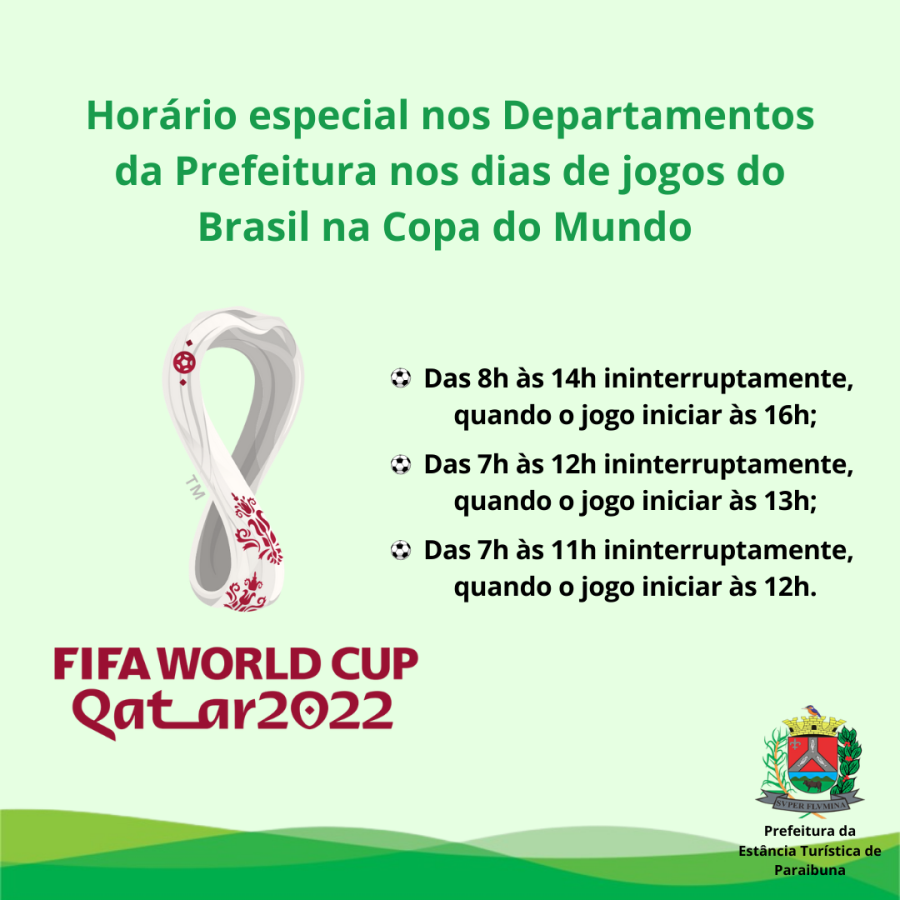 Horário de expediente dos servidores públicos será reduzido durante a Copa