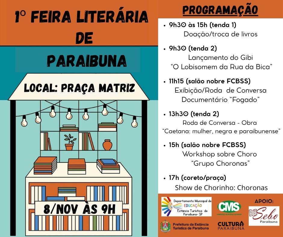 1ª Feira Literária de Paraibuna