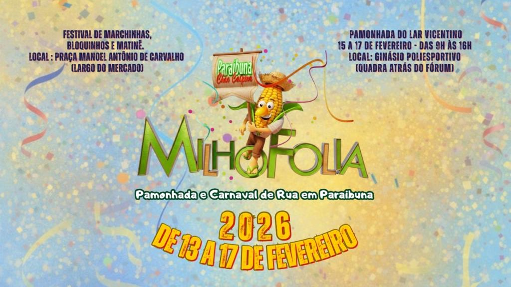 Milhofolia e Pamonhada agitam o Carnaval na Estância Turística de Paraibuna