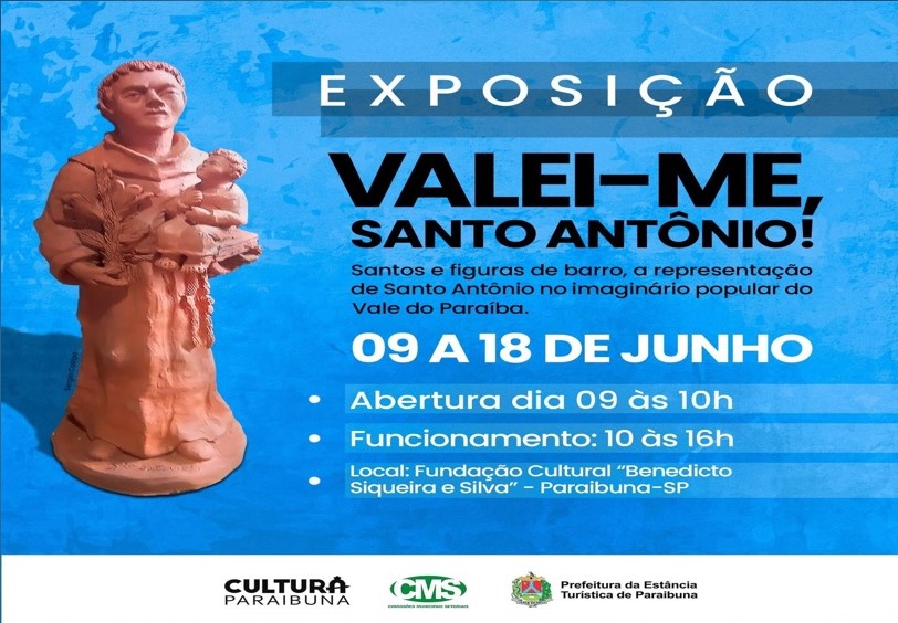 Exposição inédita sobre Santo Antônio, padroeiro da cidade, é destaque na Estância Turística de Paraibuna