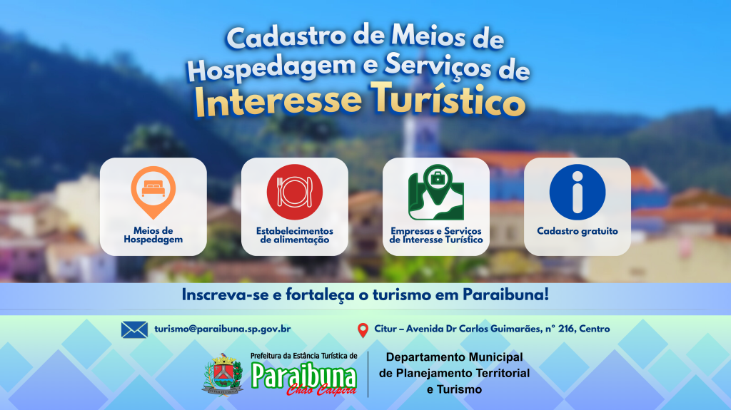 Cadastro de serviços de interesse turistico promete dar mais visibilidade para empreendimentos do município