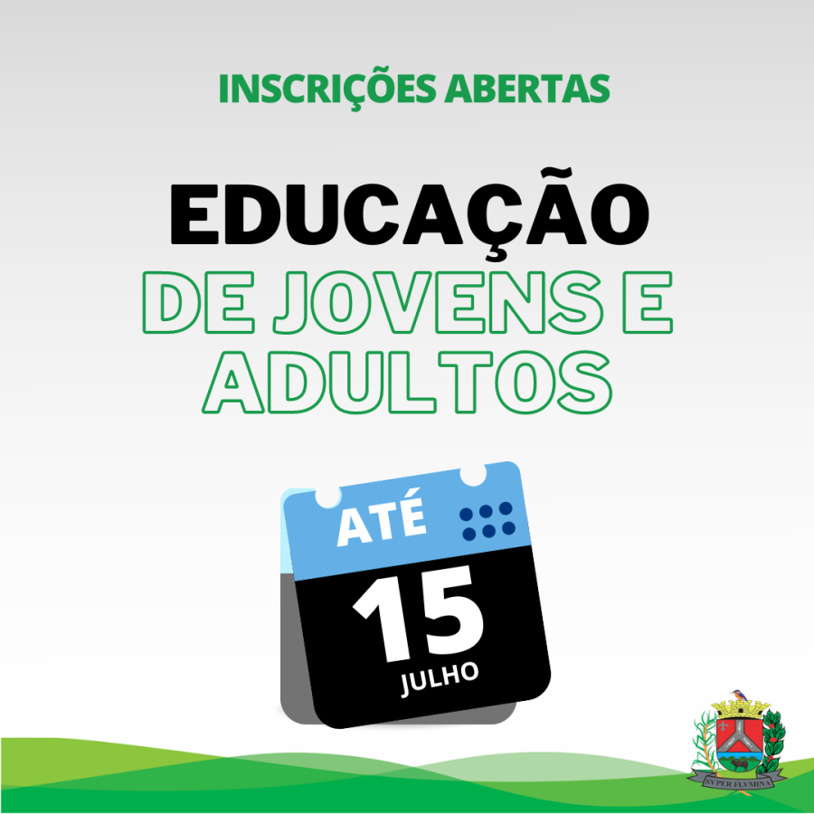 Matrícula Para Educação De Jovens E Adultos Eja Vai Até O Dia 15 De Julho Em Paraibuna 3093