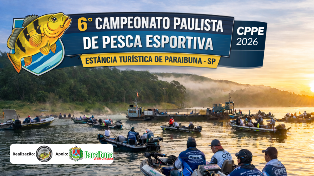 Paraibuna sedia 6ª edição do Campeonato Paulista de Pesca Esportiva neste sábado (17)