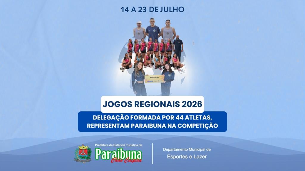 Atletas de Paraibuna iniciam participação nos Jogos Regionais