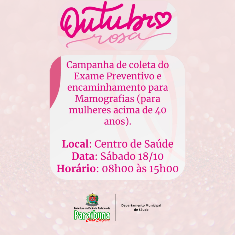 Campanha de prevenção ao câncer de mama e de colo de útero