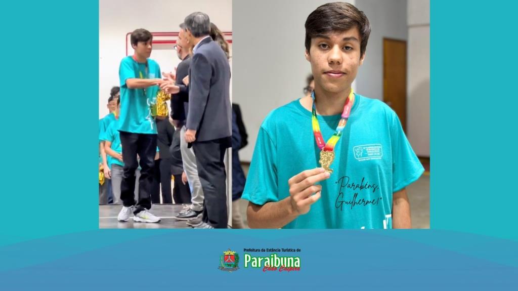Aluno de Paraibuna conquista medalha de ouro na OBMEP e alcança destaque nacional em matemática