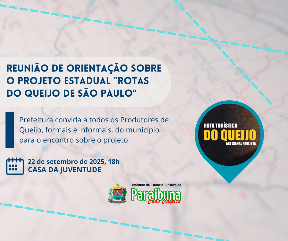 Prefeitura convoca Produtores de Queijo para reunião sobre a Rotas do Queijo de São Paulo