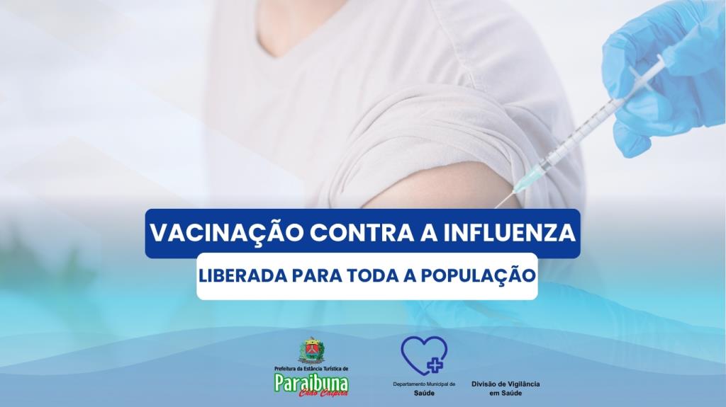 Prefeitura reforça vacinação contra a Influenza com multirão no dia 20 de junho