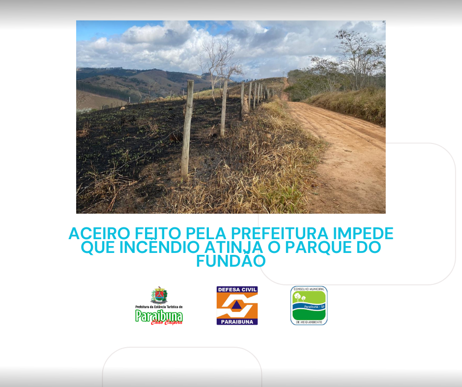 Aceiro feito pela Prefeitura impede que incêndio florestal atinja o Parque do Fundão